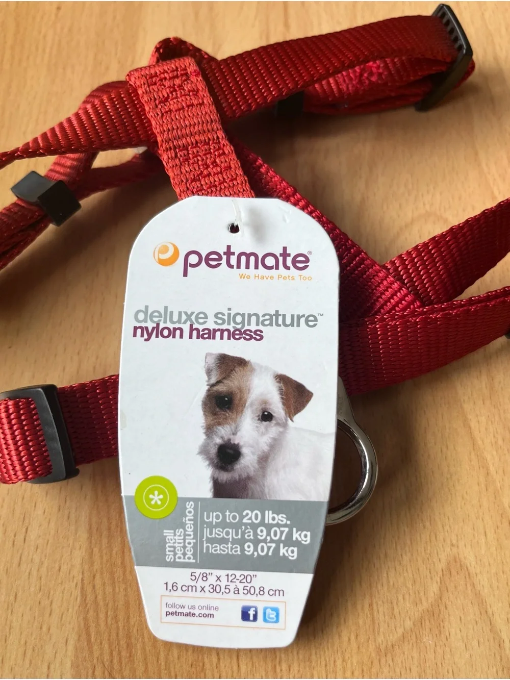 Petmate Deluxe Signature Burnt Orange Nylon Dog Harness